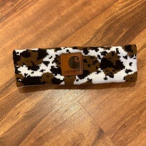 Carhartt Brown and Black Cow Print Headband